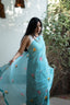 PINK FLORAL SAREE