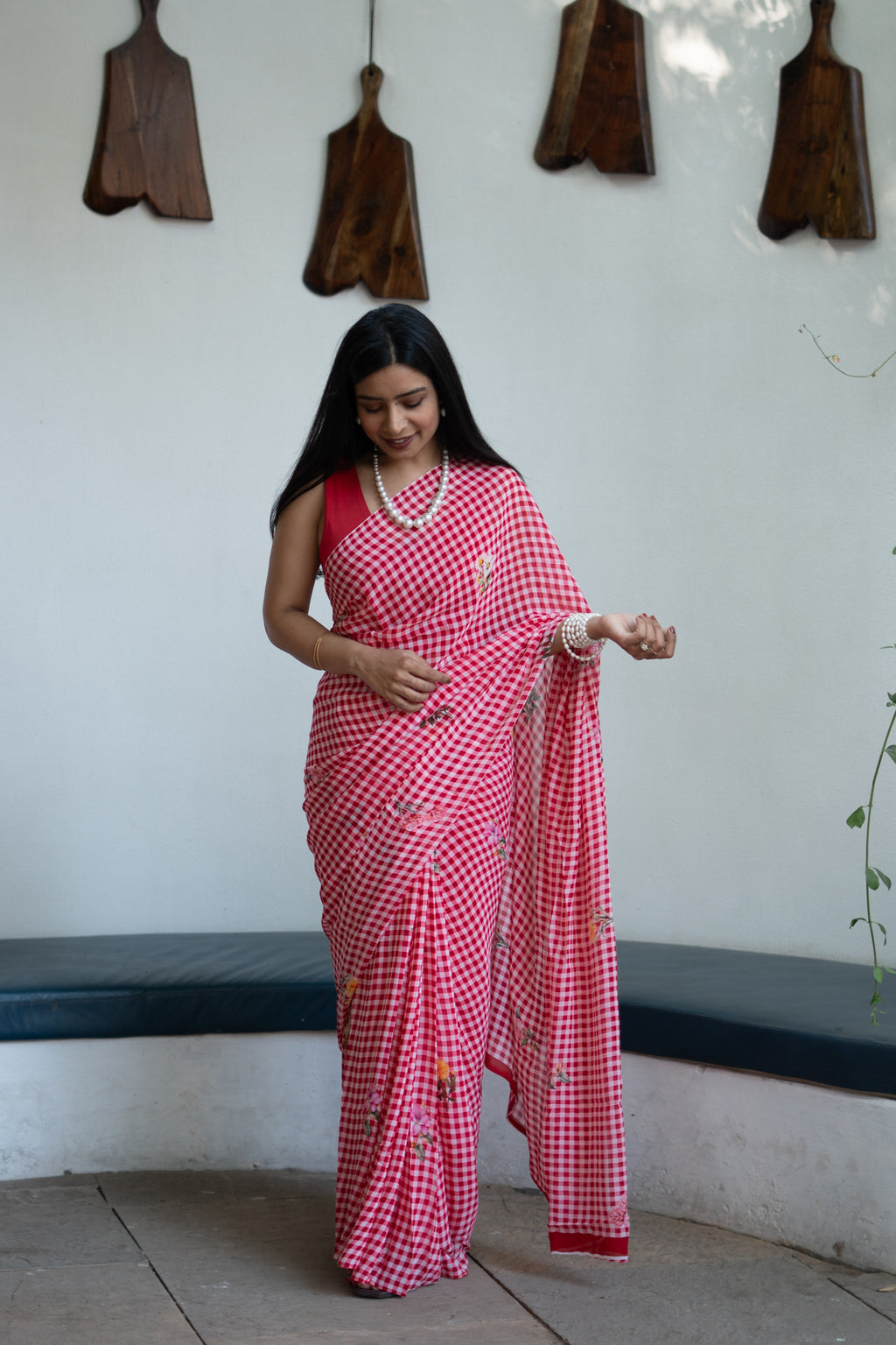 DARK PINK SAREE