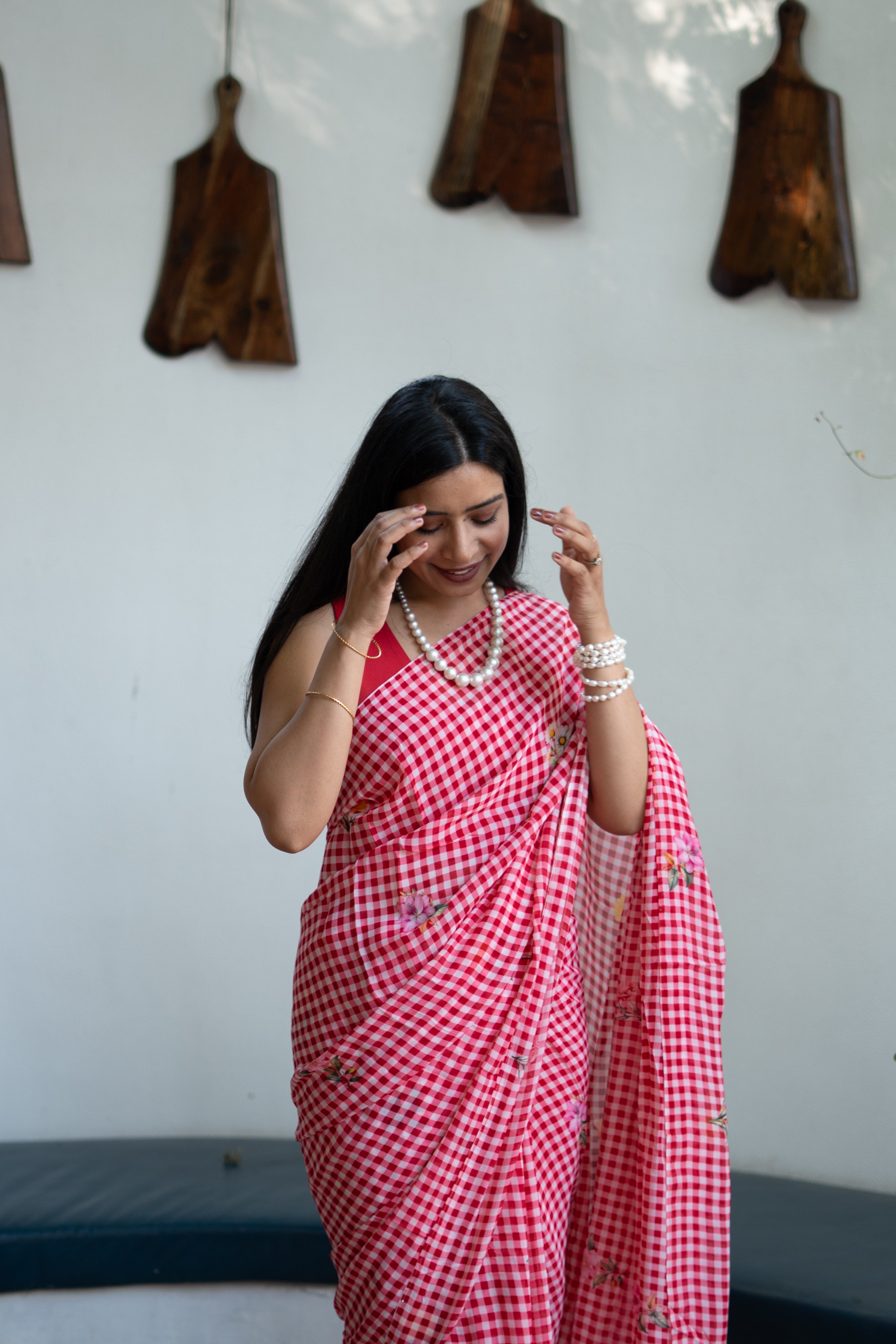 DARK PINK SAREE