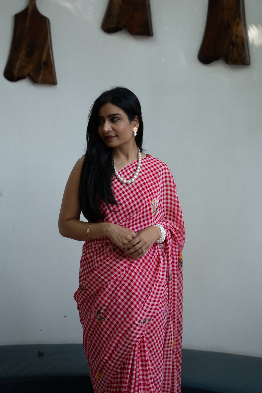 DARK PINK SAREE