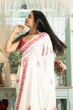 WHITE SAREE