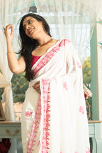 WHITE SAREE