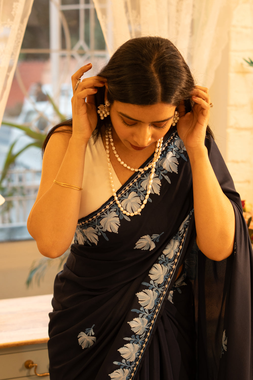 BLACK SAREE