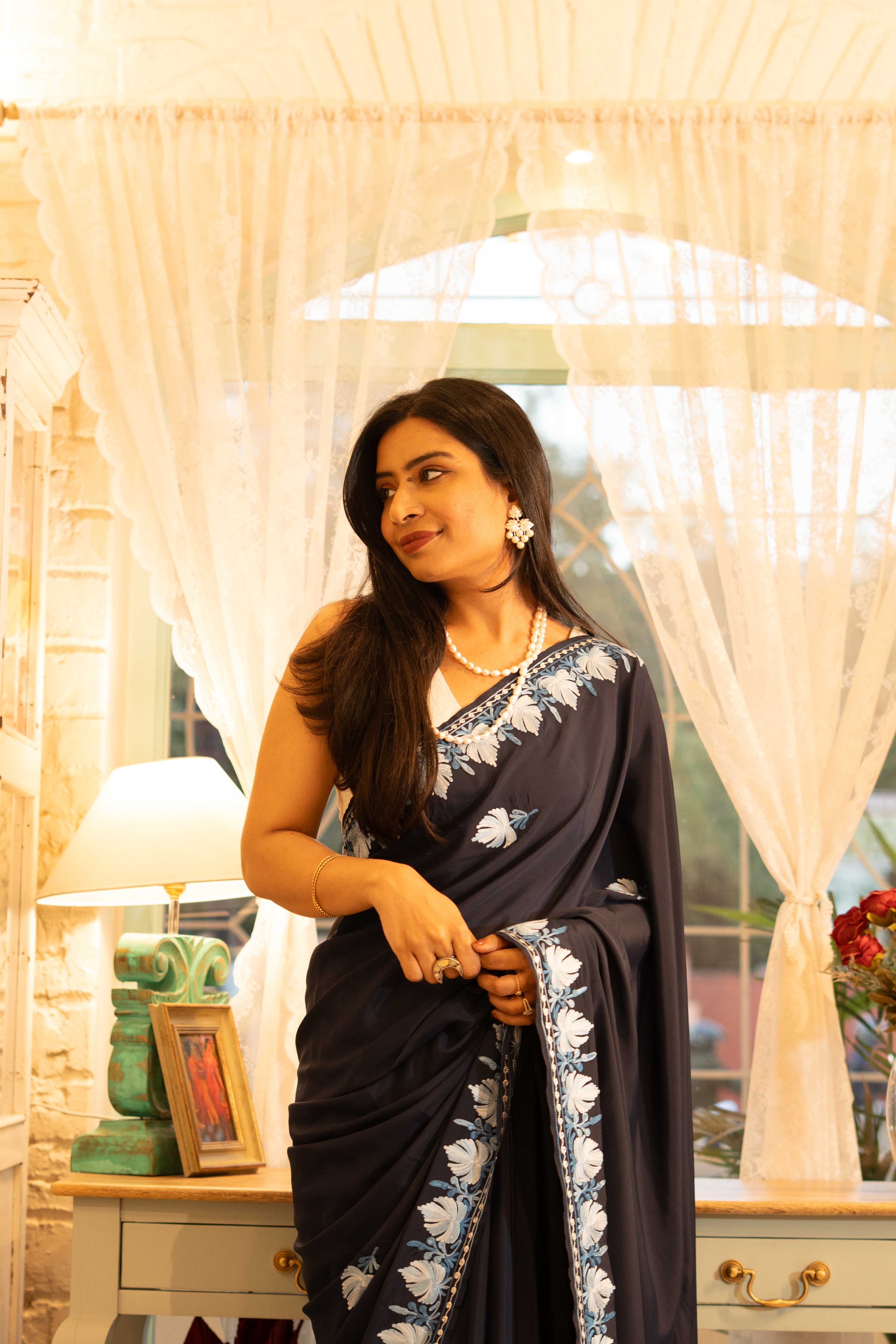 BLACK SAREE